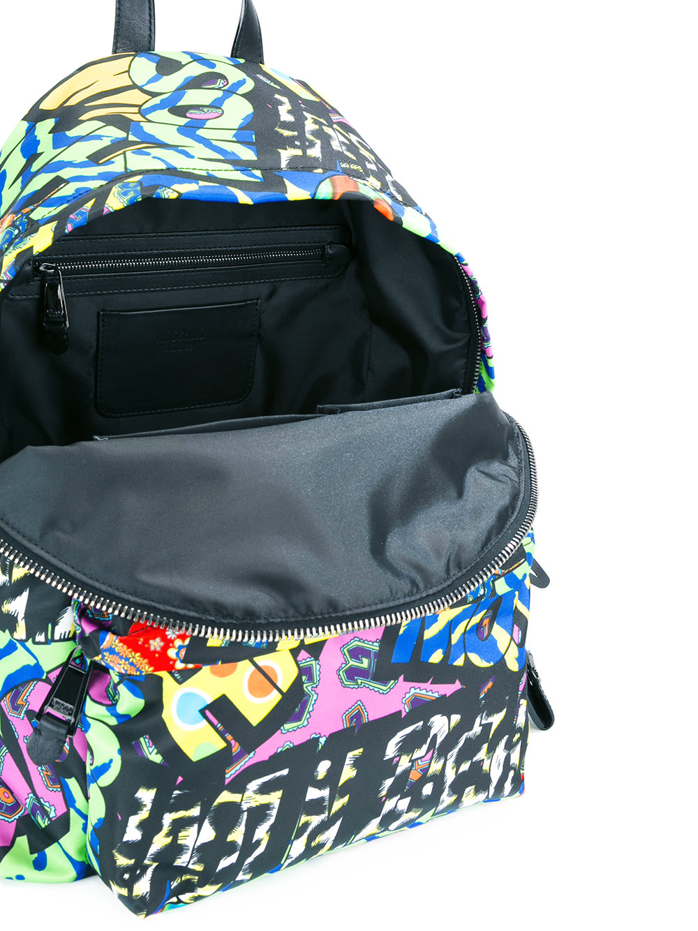 graffiti print backpack