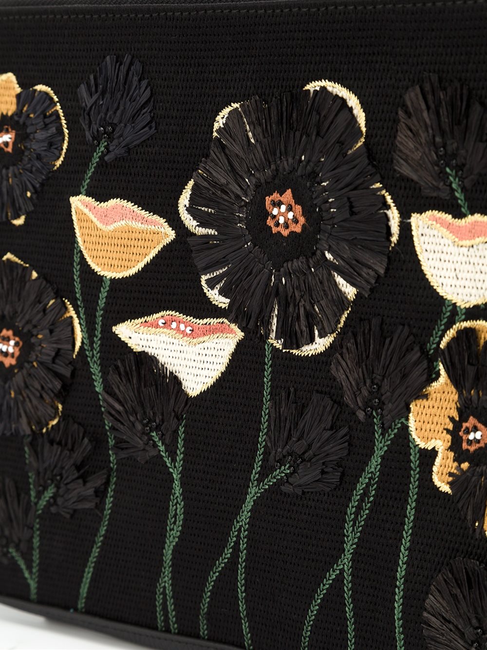 'Raffia Garden'手拿包