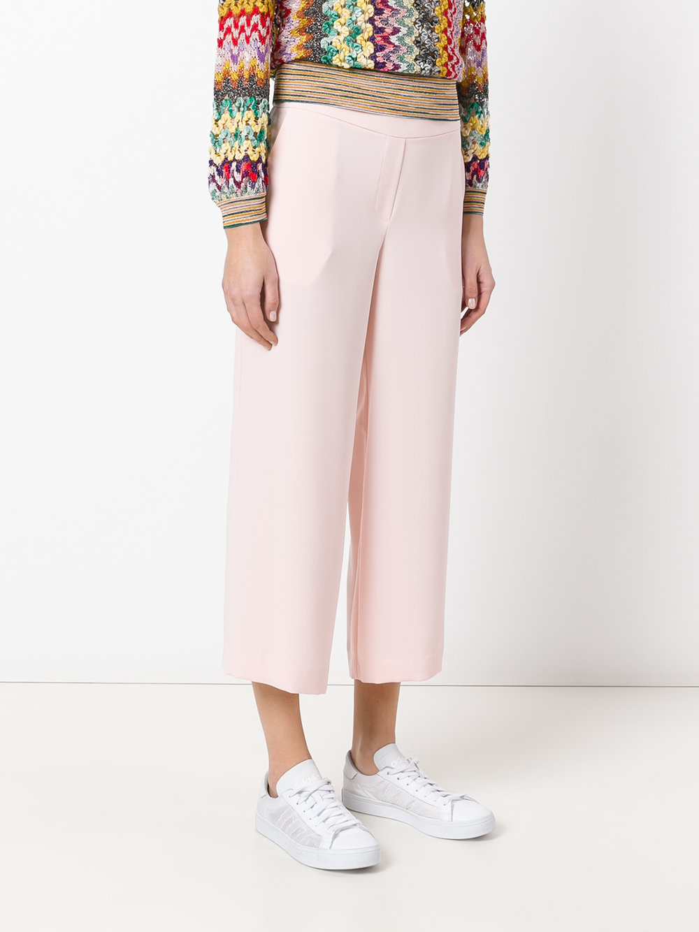 straight cropped trousers