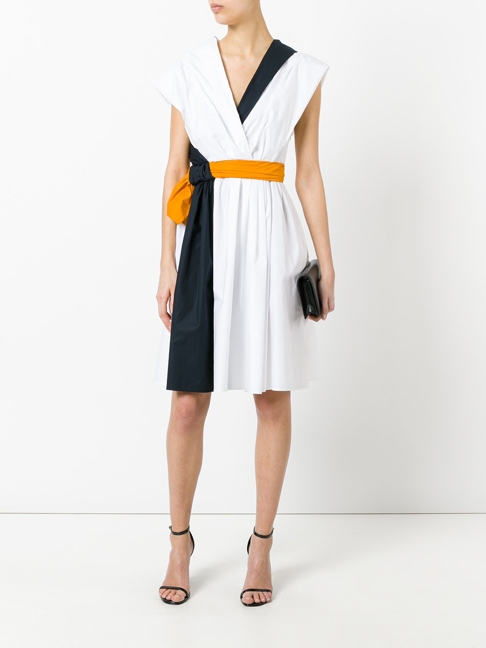 belted wrap dress