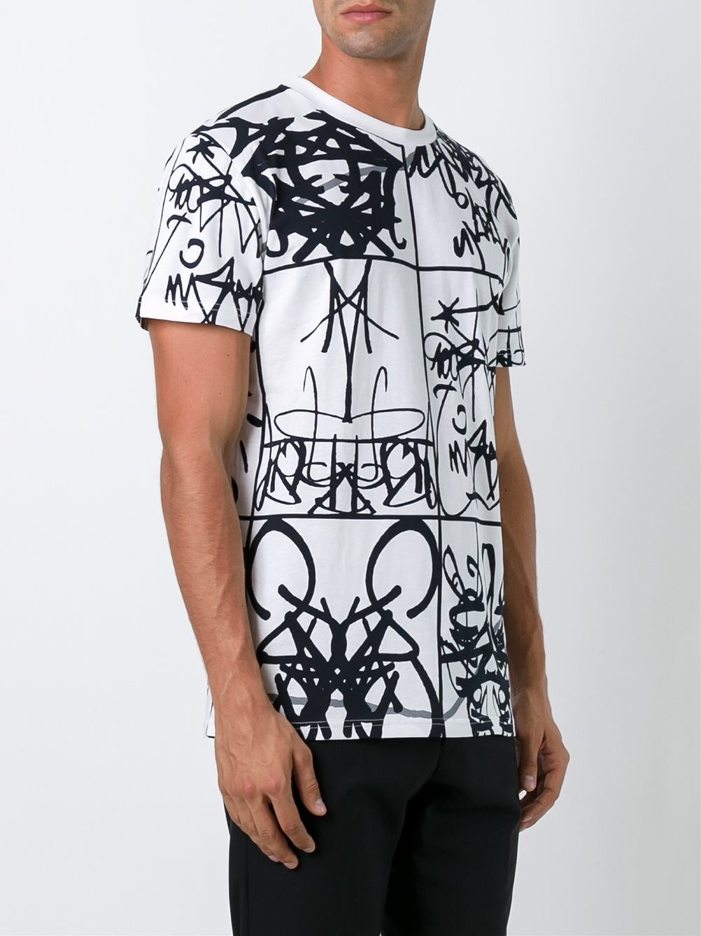 graffiti print T-shirt