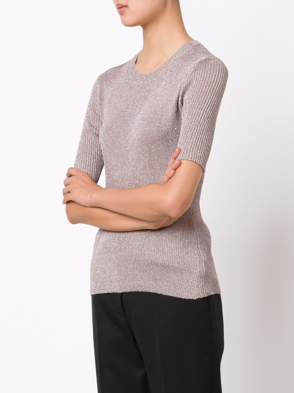 lurex knit top