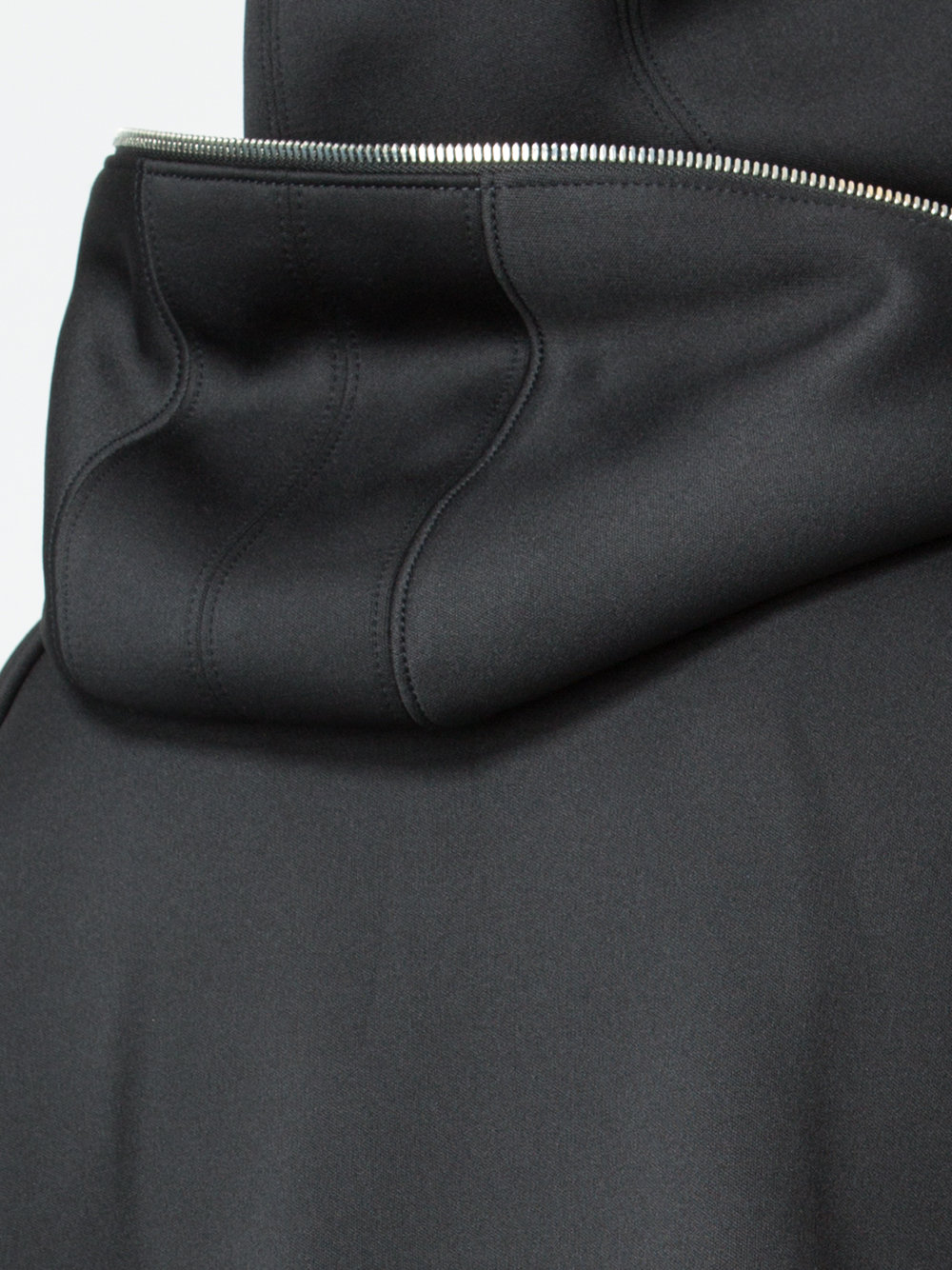 zipped detail hoody