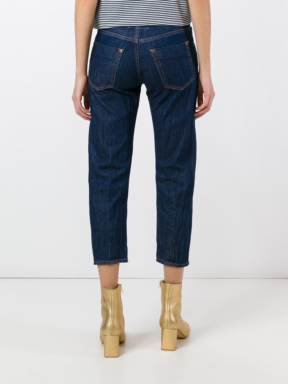 cropped tapered jeans