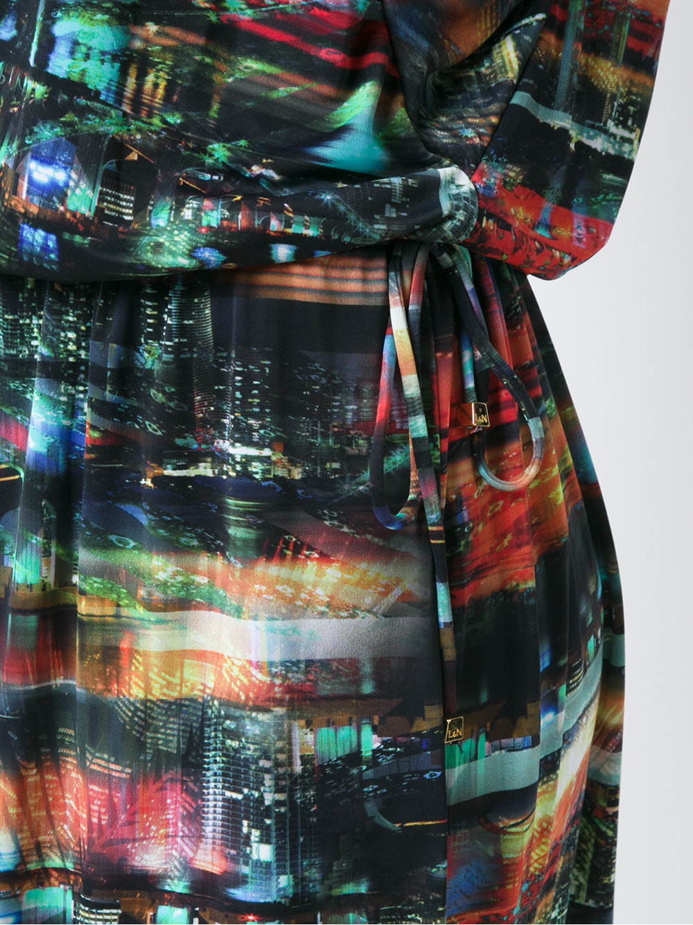 all-over print beach dress