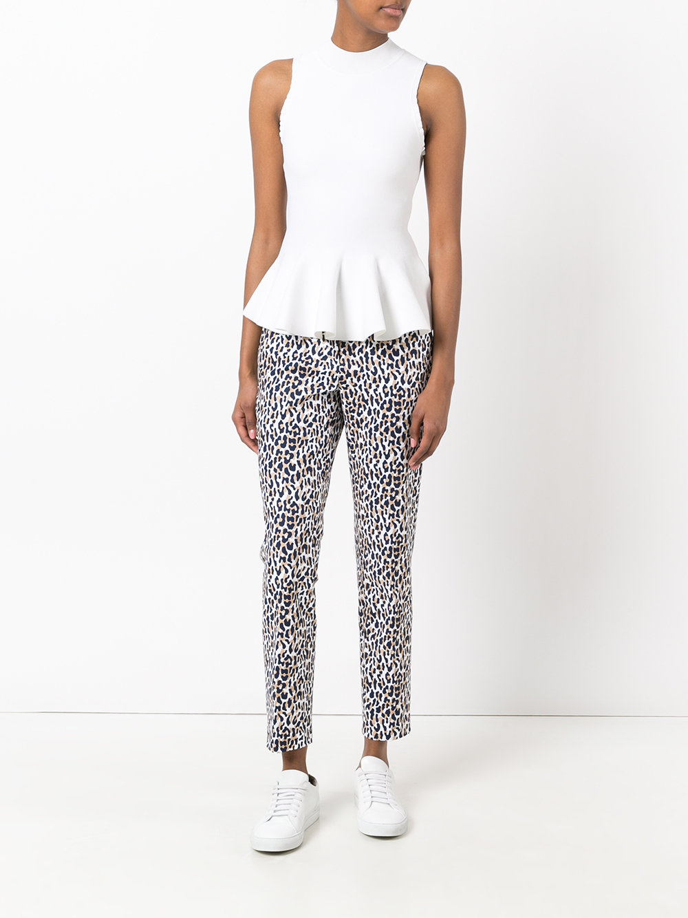 leopard print trousers 