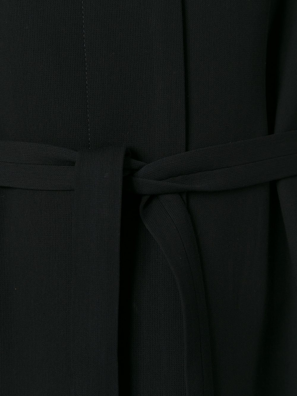 concealed fastening belted coat
