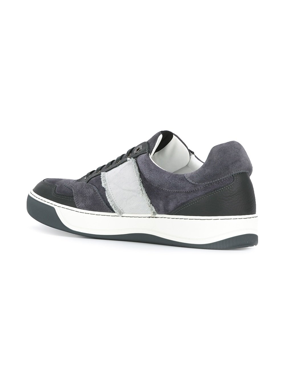 side stripe lace-up sneakers