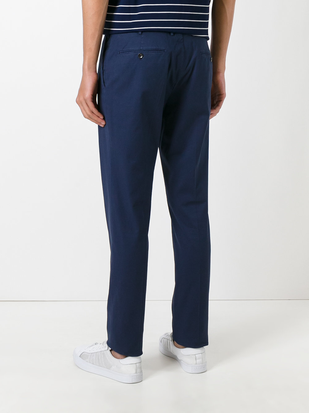 cropped tapered trousers