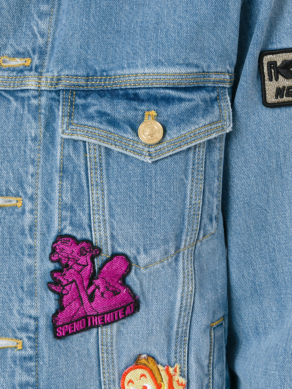 badges denim jacket