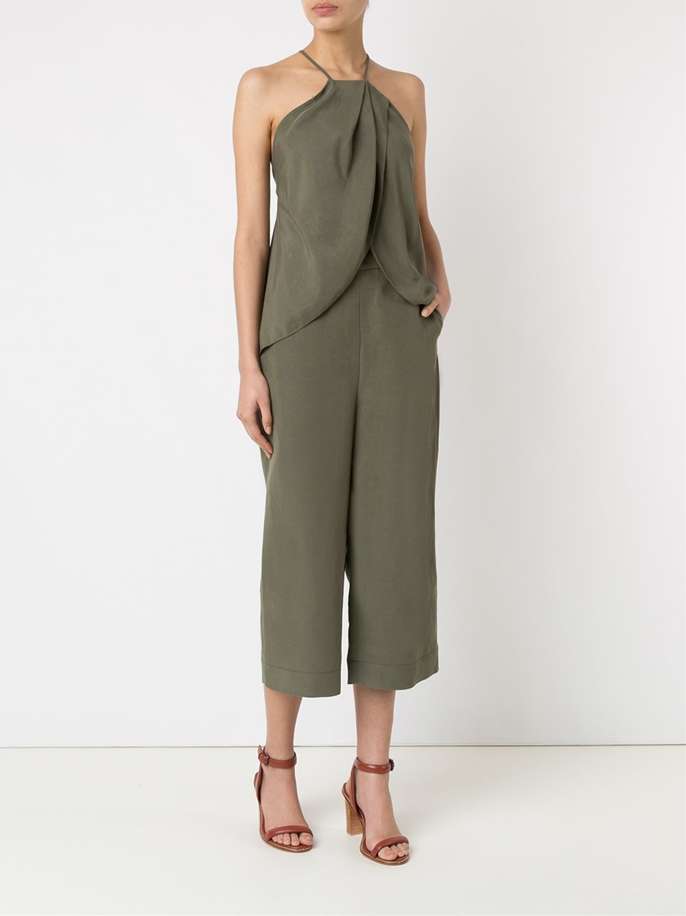 high-waisted culottes