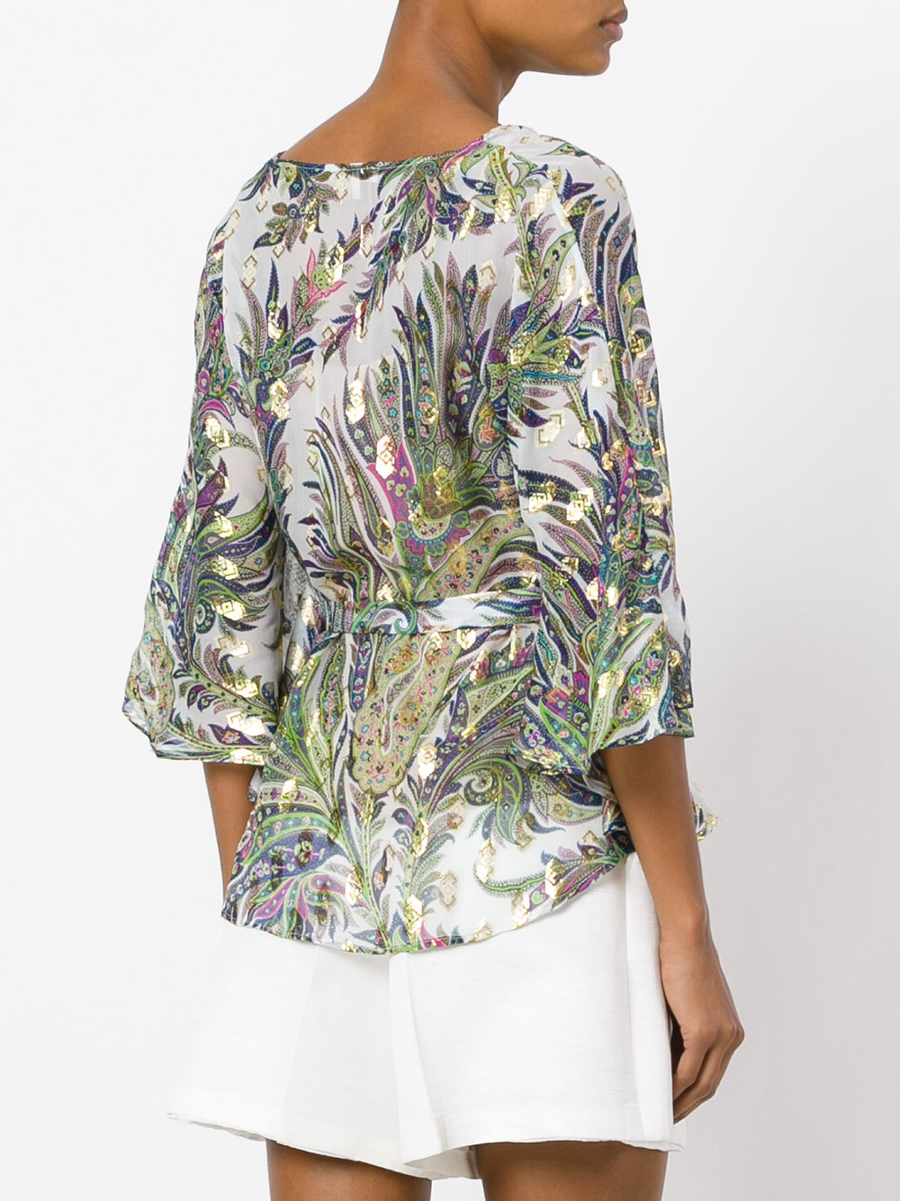 floral print blouse 