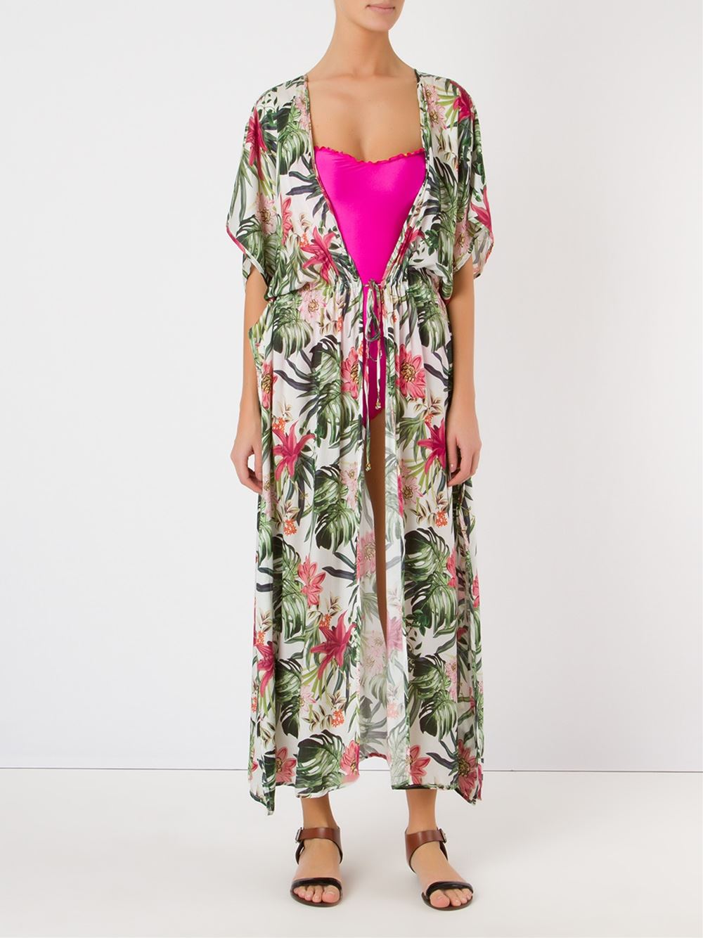 floral print beach dress