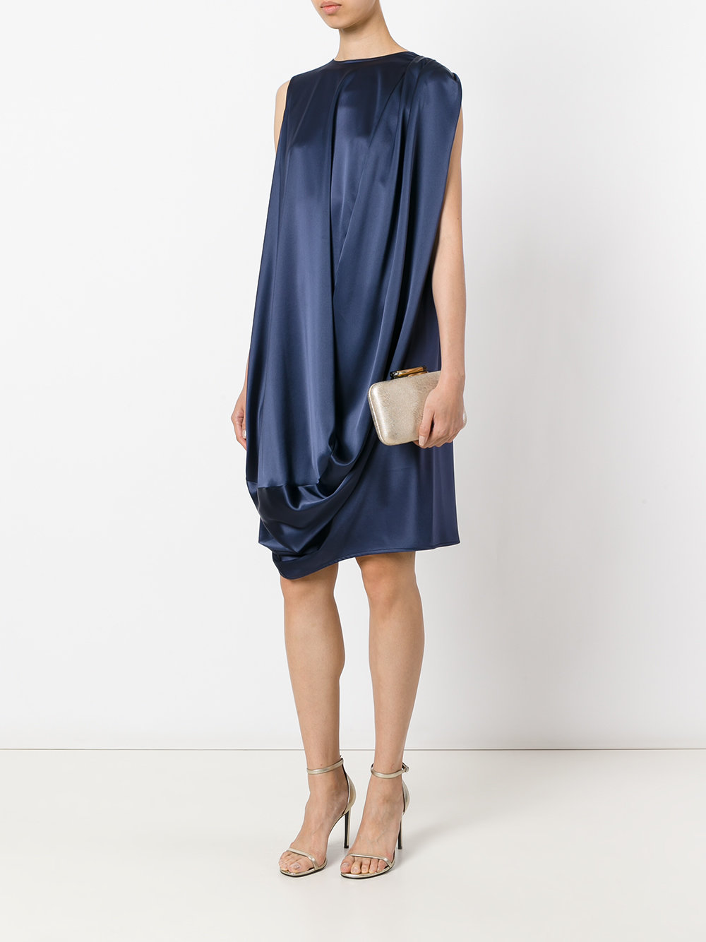 draped dress