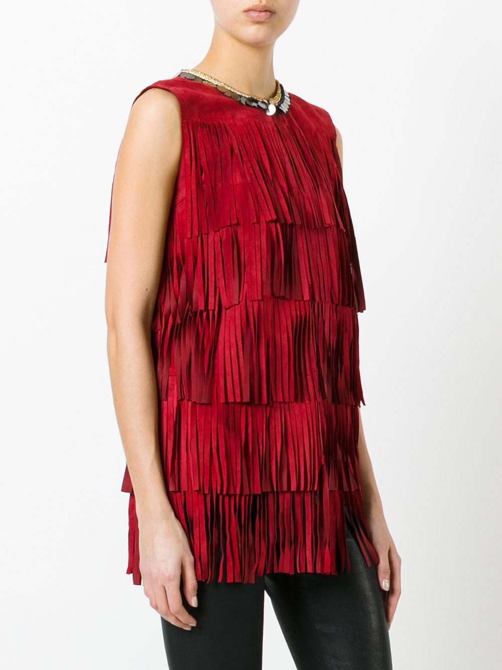 fringed tank top