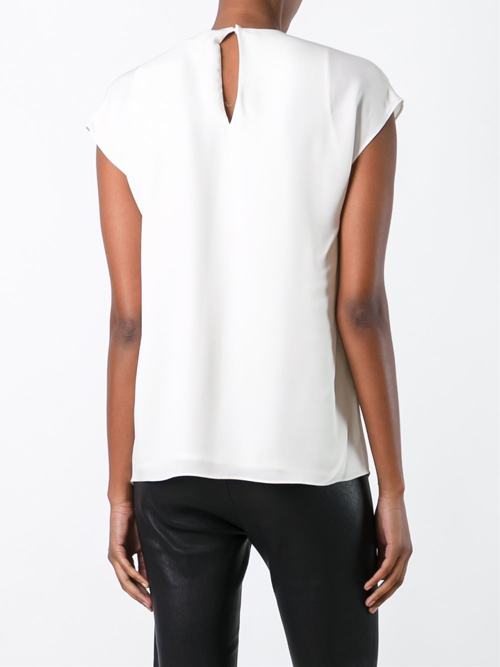 gathered neck blouse 