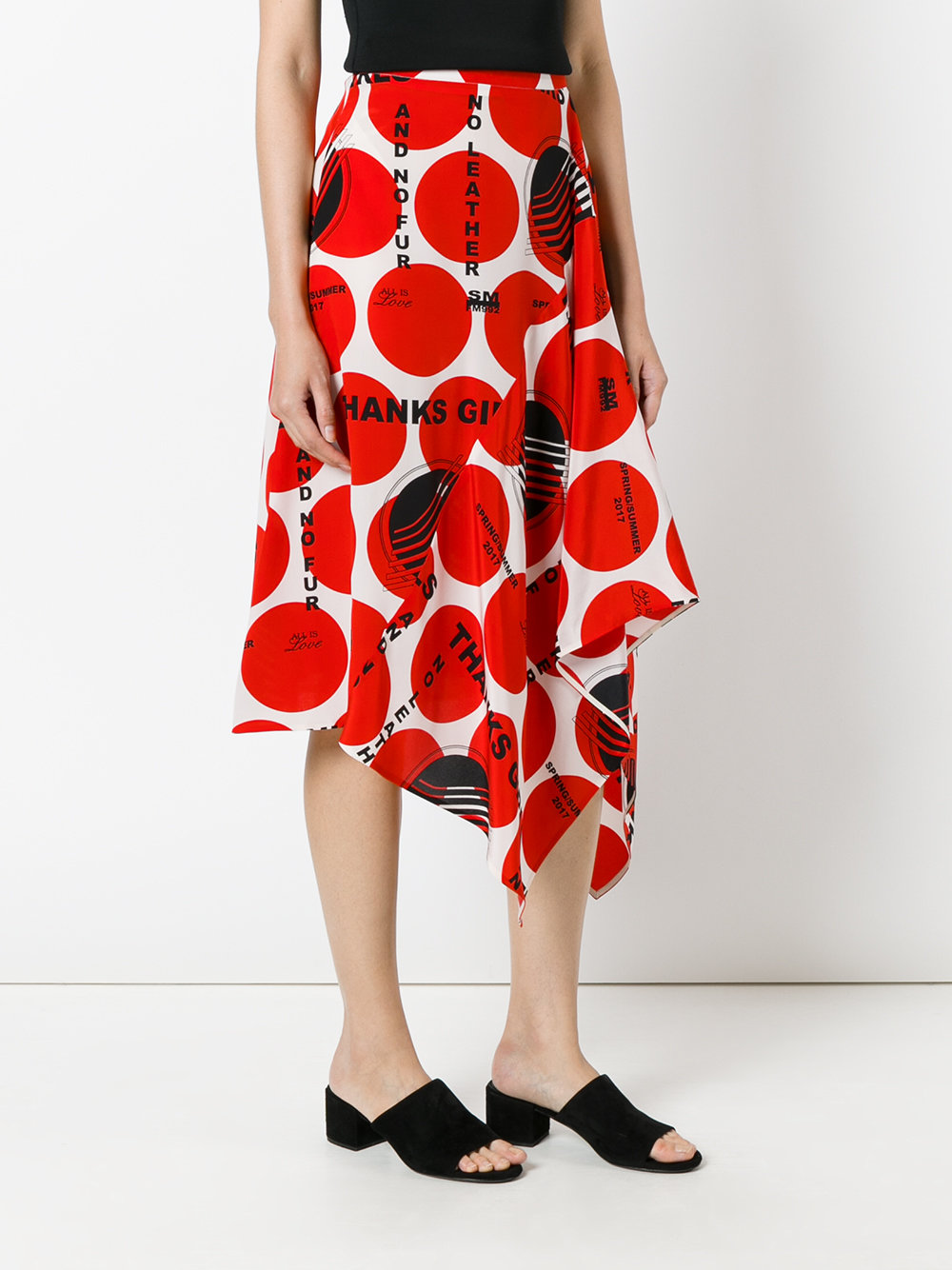 circle print skirt