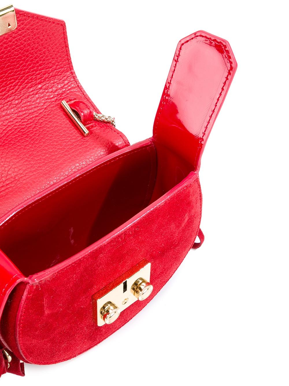 mini fringed round tote