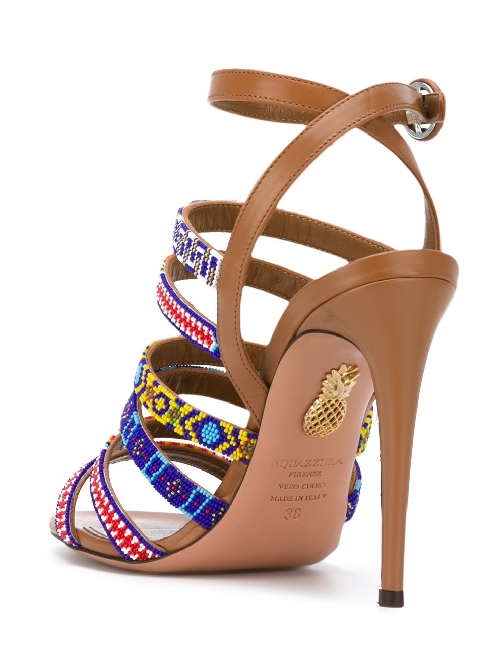 tribal strappy sandals 