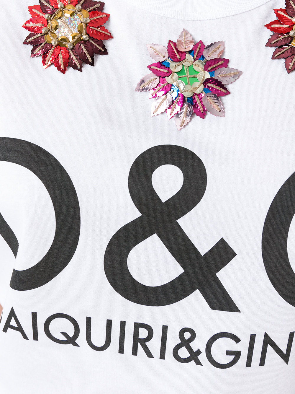 floral logo print T-shirt