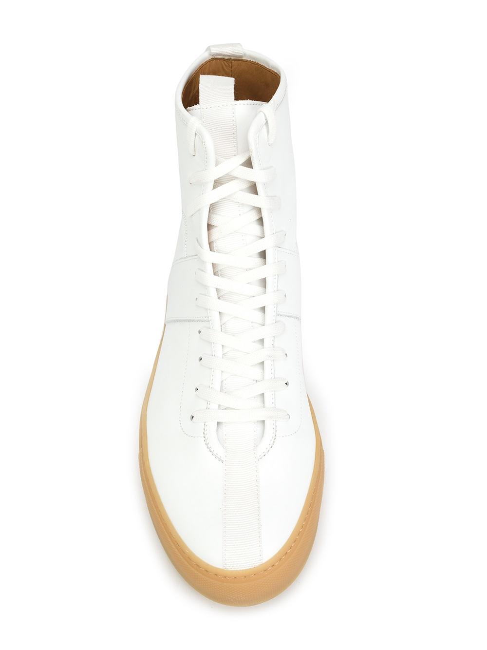 lace-up hi-top sneakers