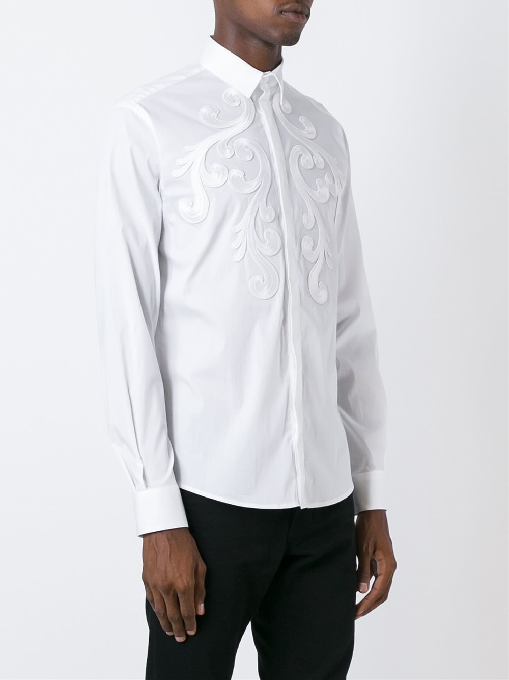 baroque embroidered shirt
