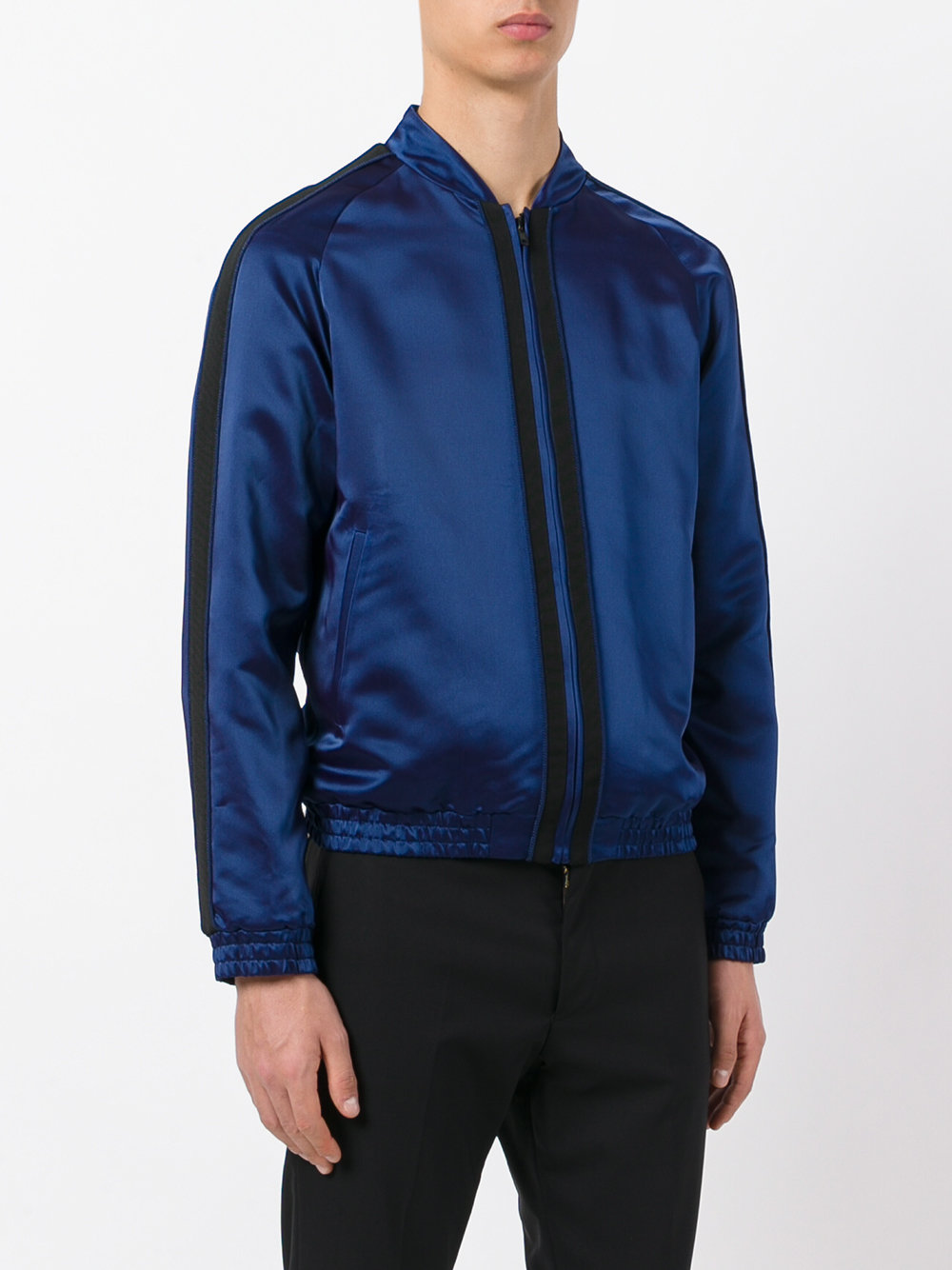 zipped bomber jacket 