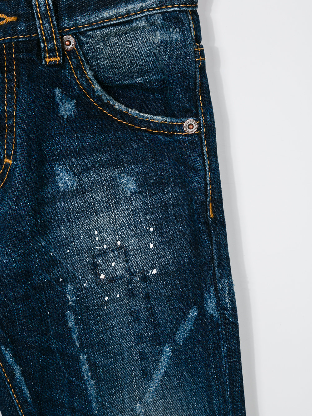 distressed jeans