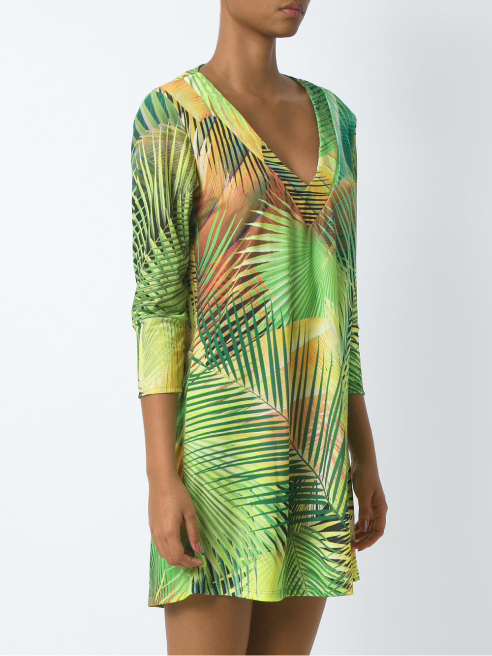 tropical print tunic