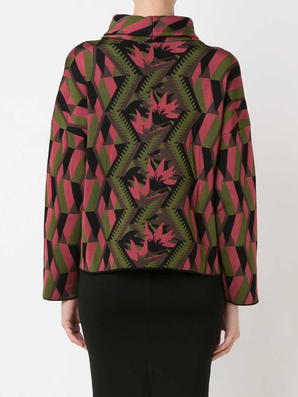 turtle neck knit blouse