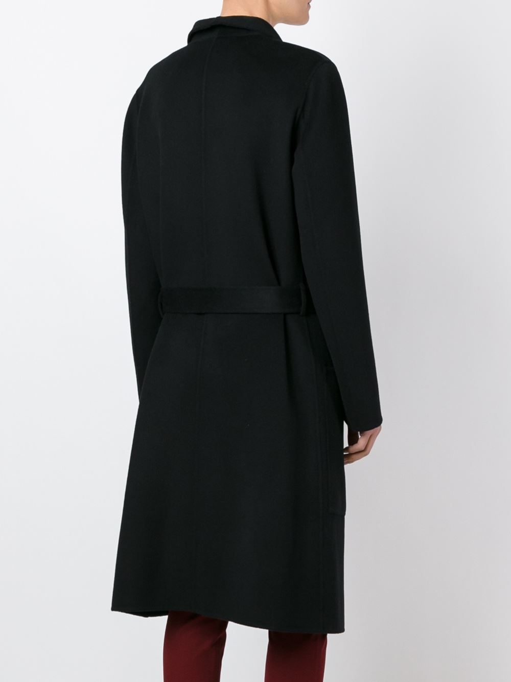 belted midi coat 