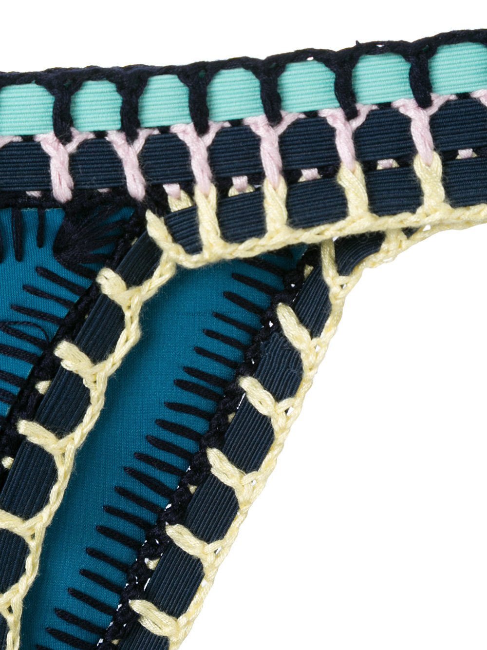 Embroidered Flor bikini bottom