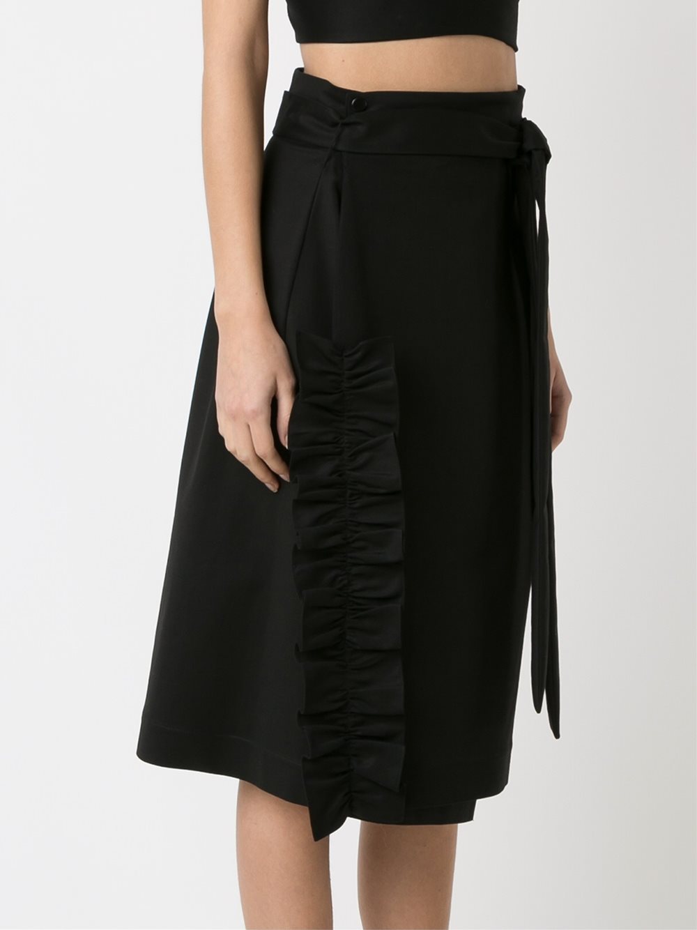 high waisted midi skirt