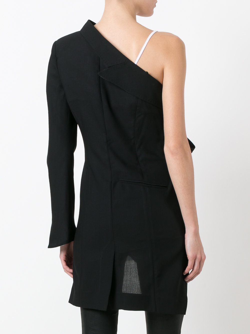 asymmetric single sleeve jacket