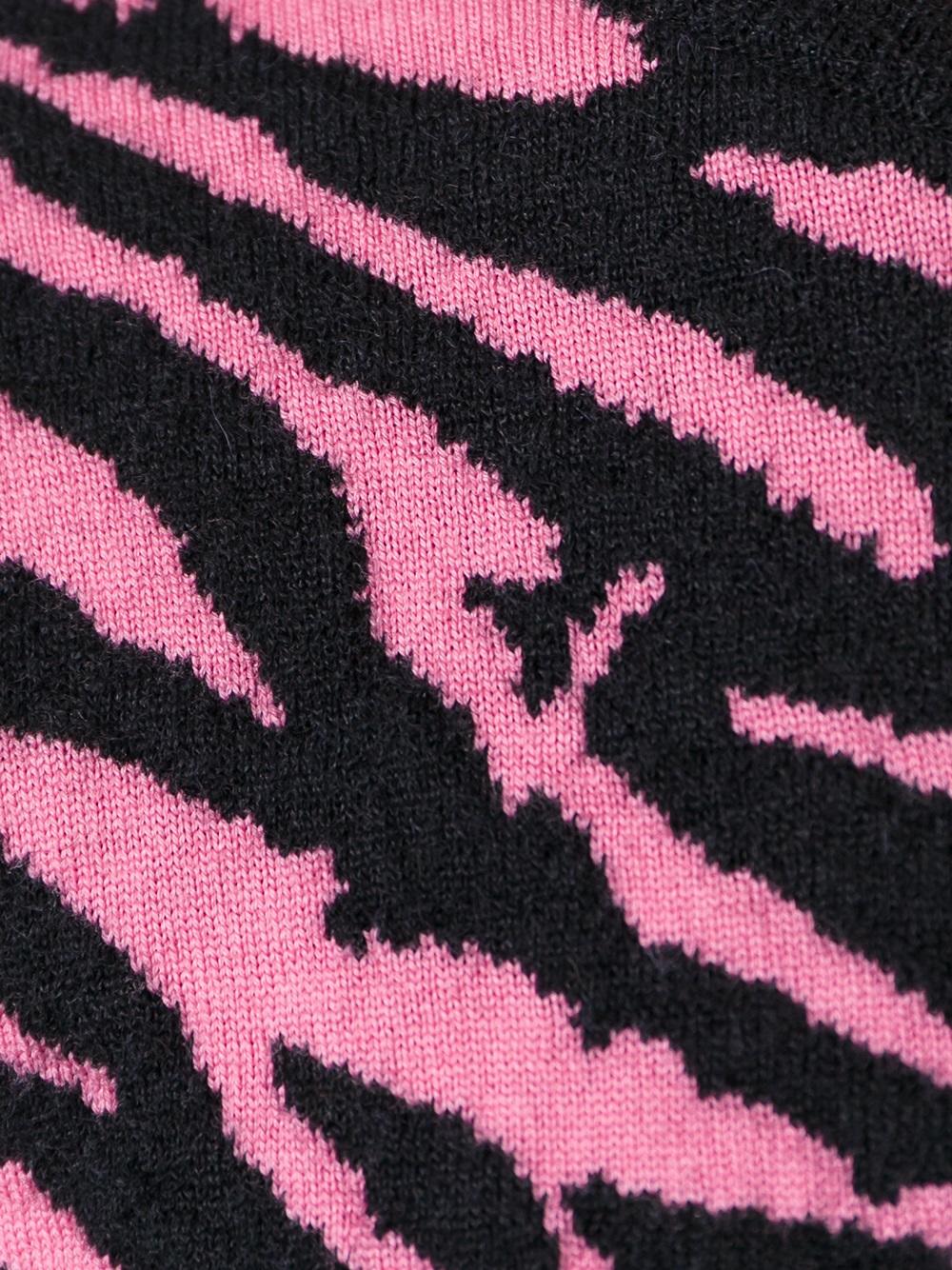 zebra pattern sweater