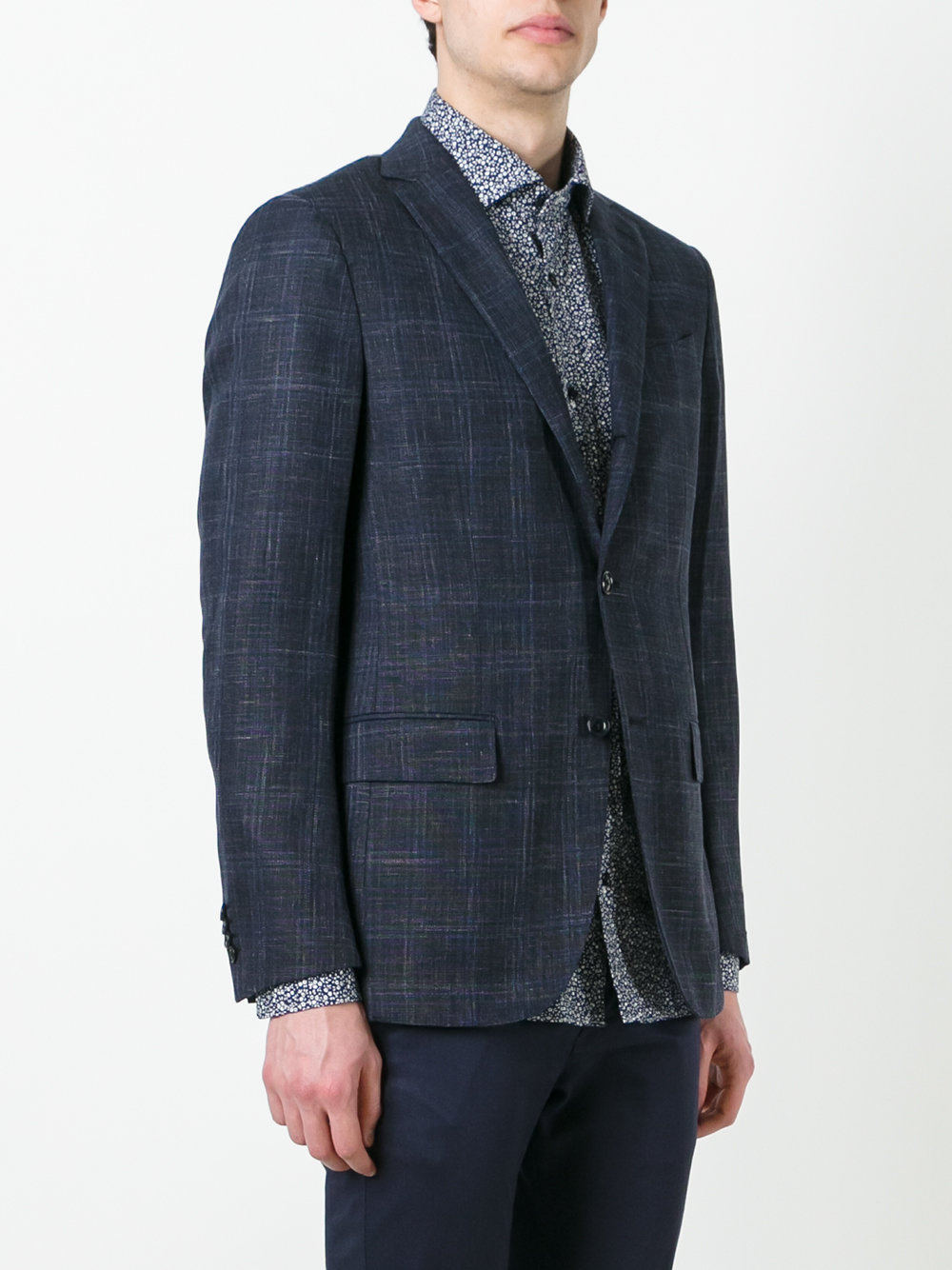 checked blazer