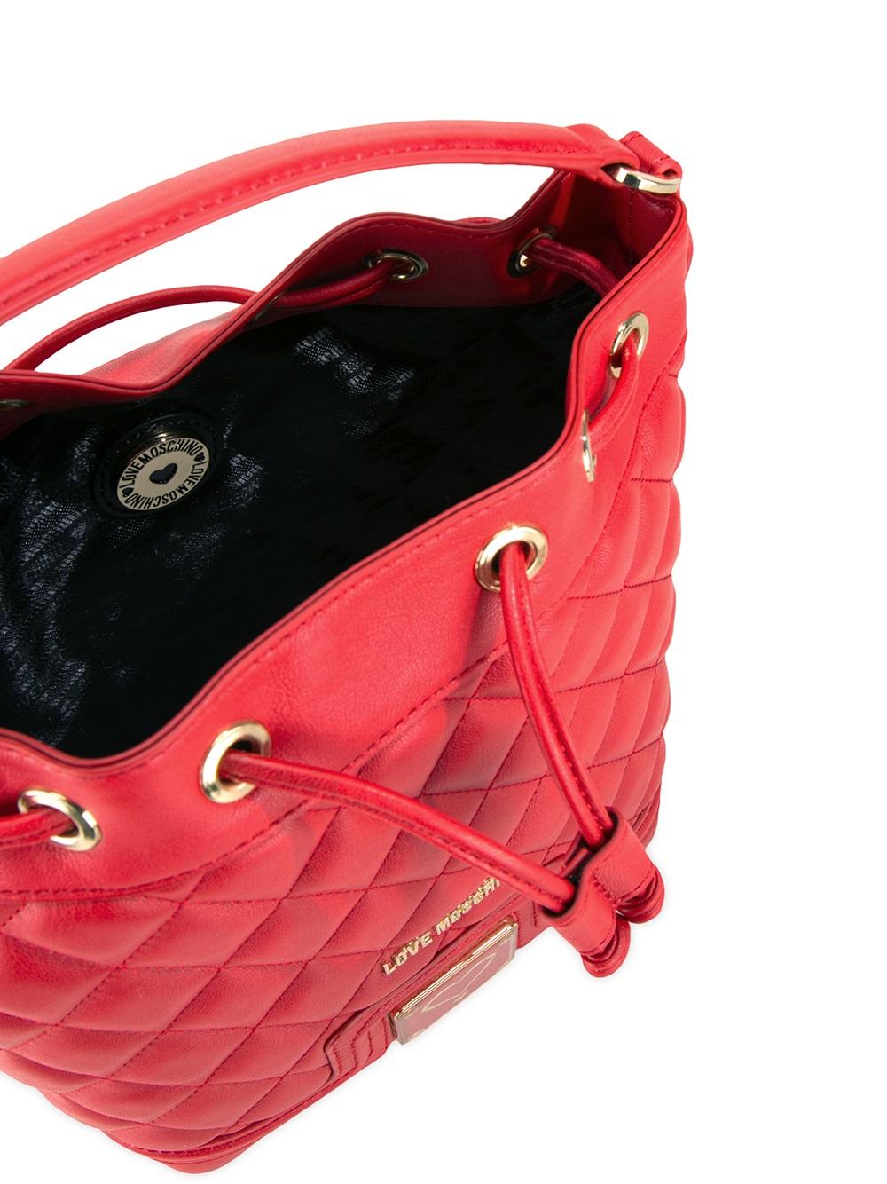 quilted drawstring crossbody bag