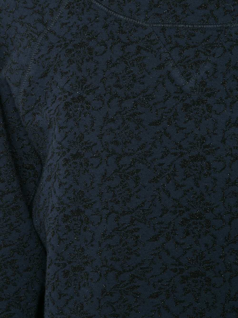 floral embossed sweatshirt