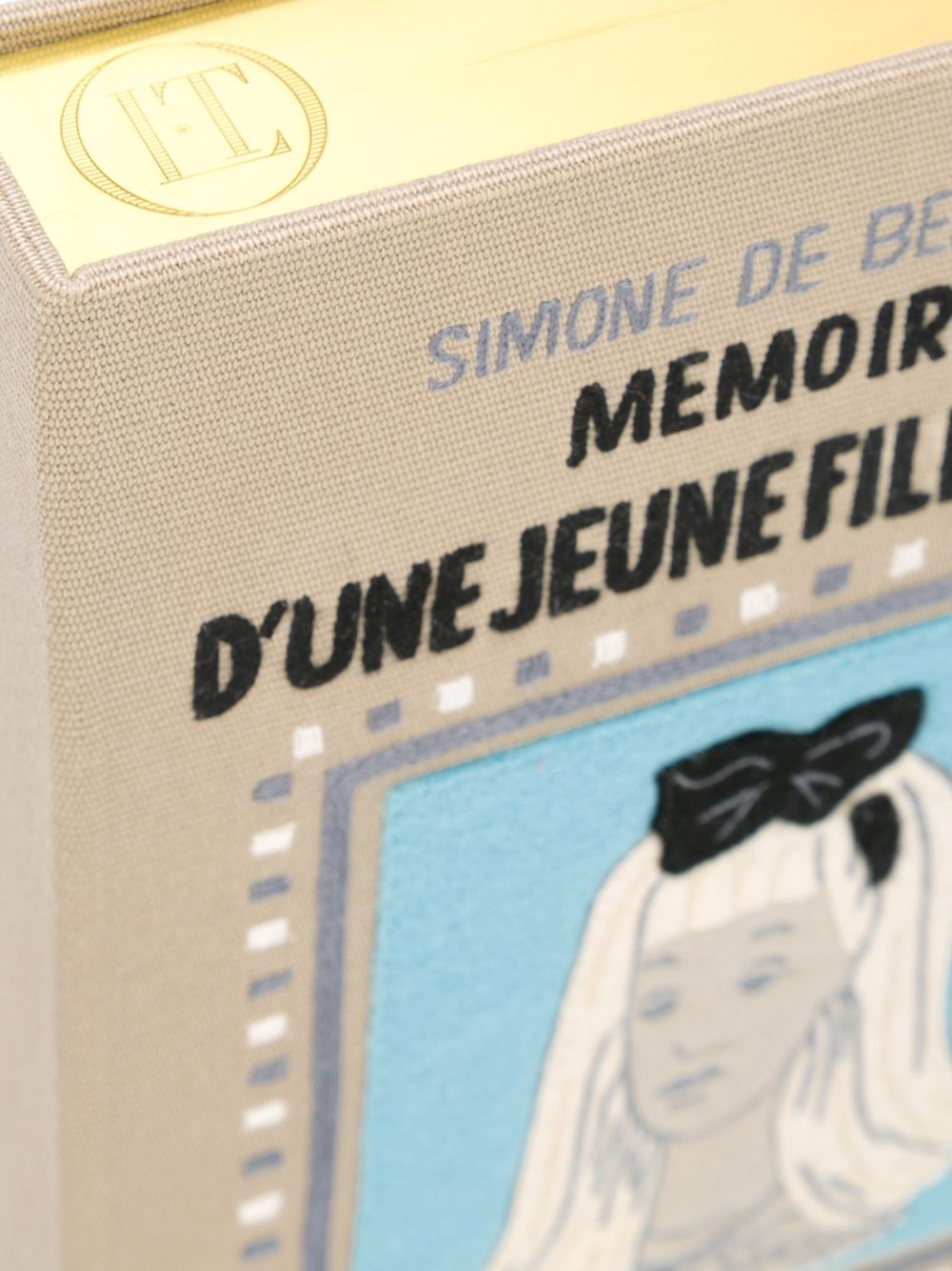 'Memoires D'Une Jeune Fille Rangee'书型手拿包