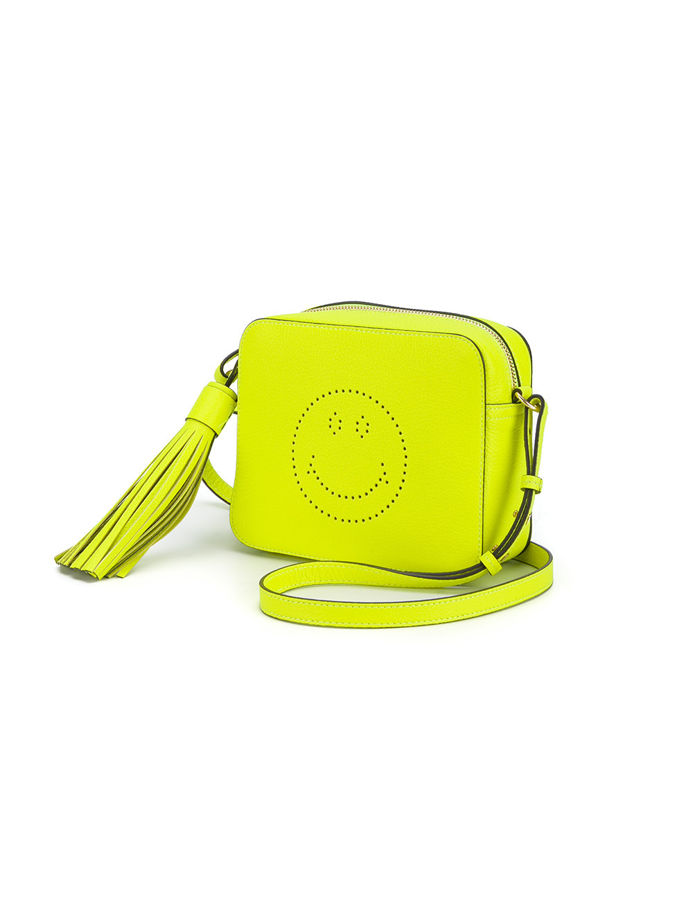 smiley face cross-body bag