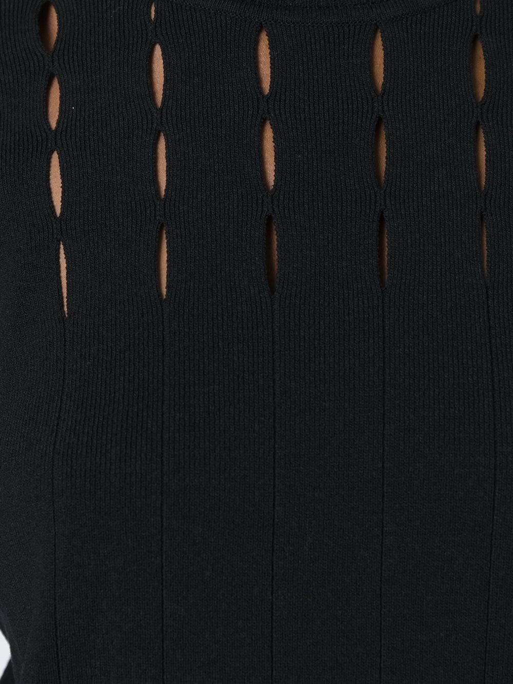 open panel knitted top