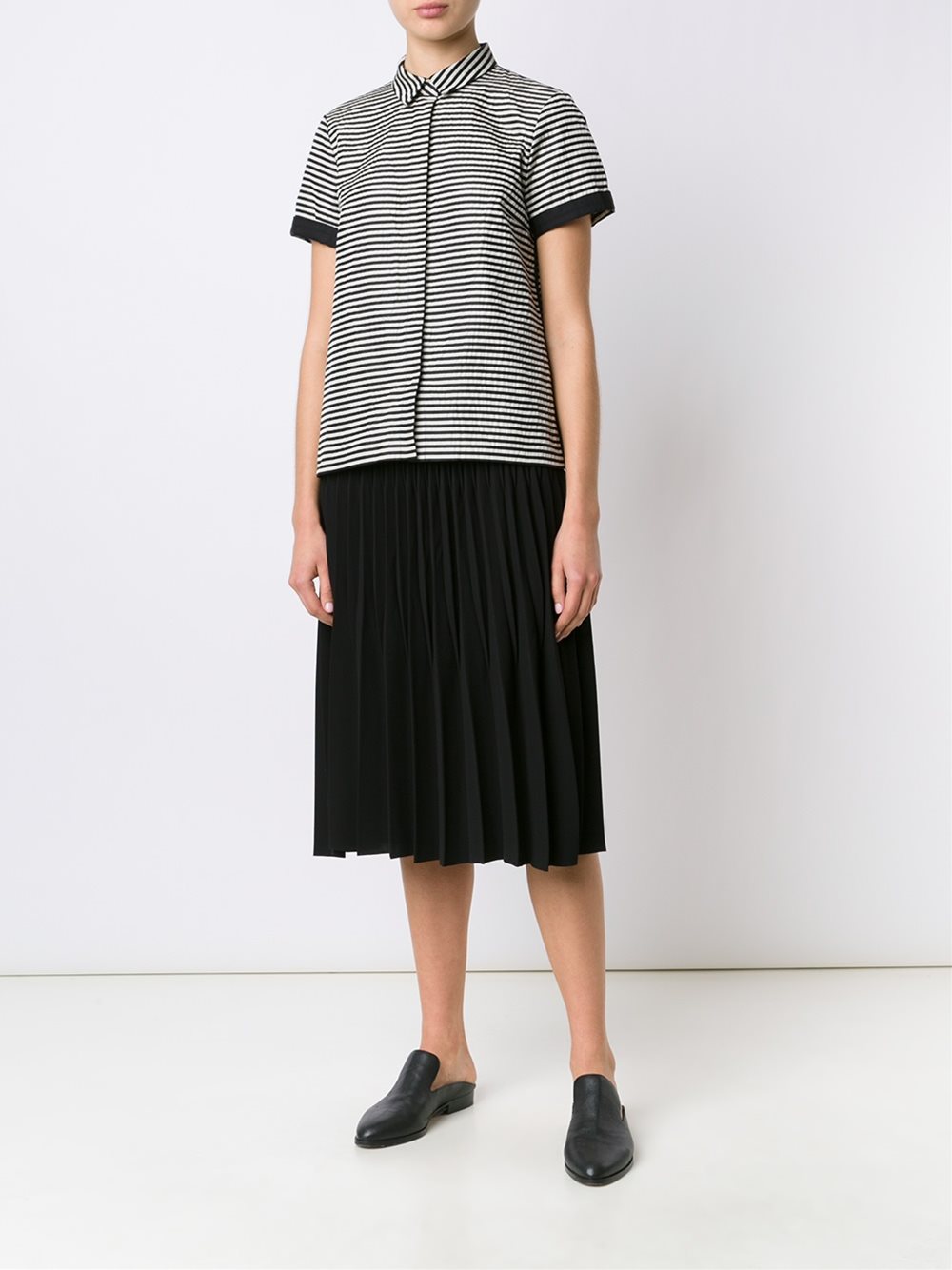 striped shortsleeved shirt