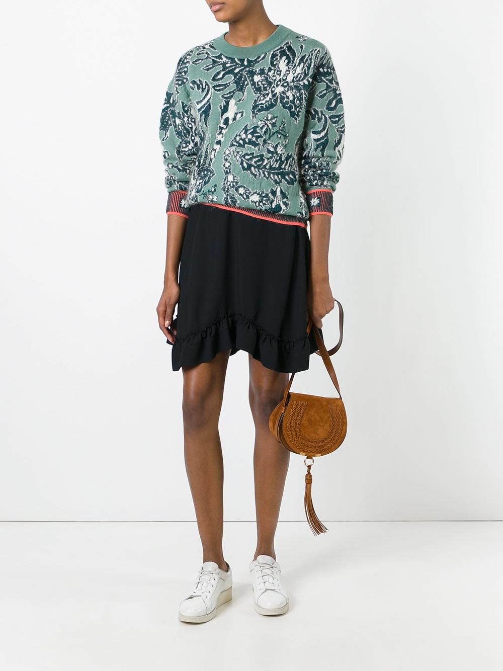 cactus flower jacquard jumper