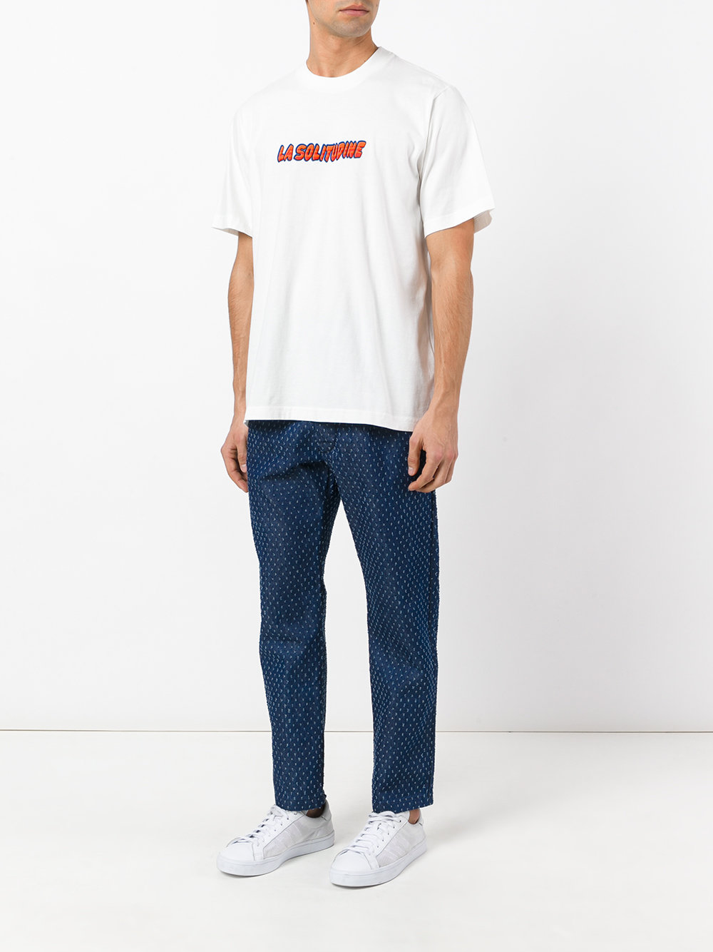 'La Solitudine' print T-shirt