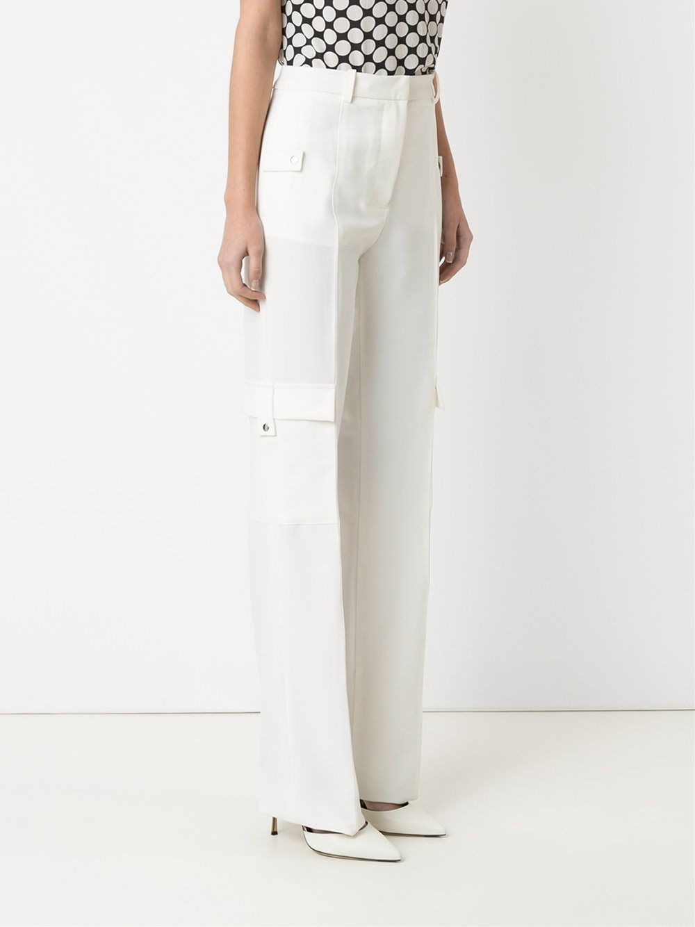 straight leg trousers