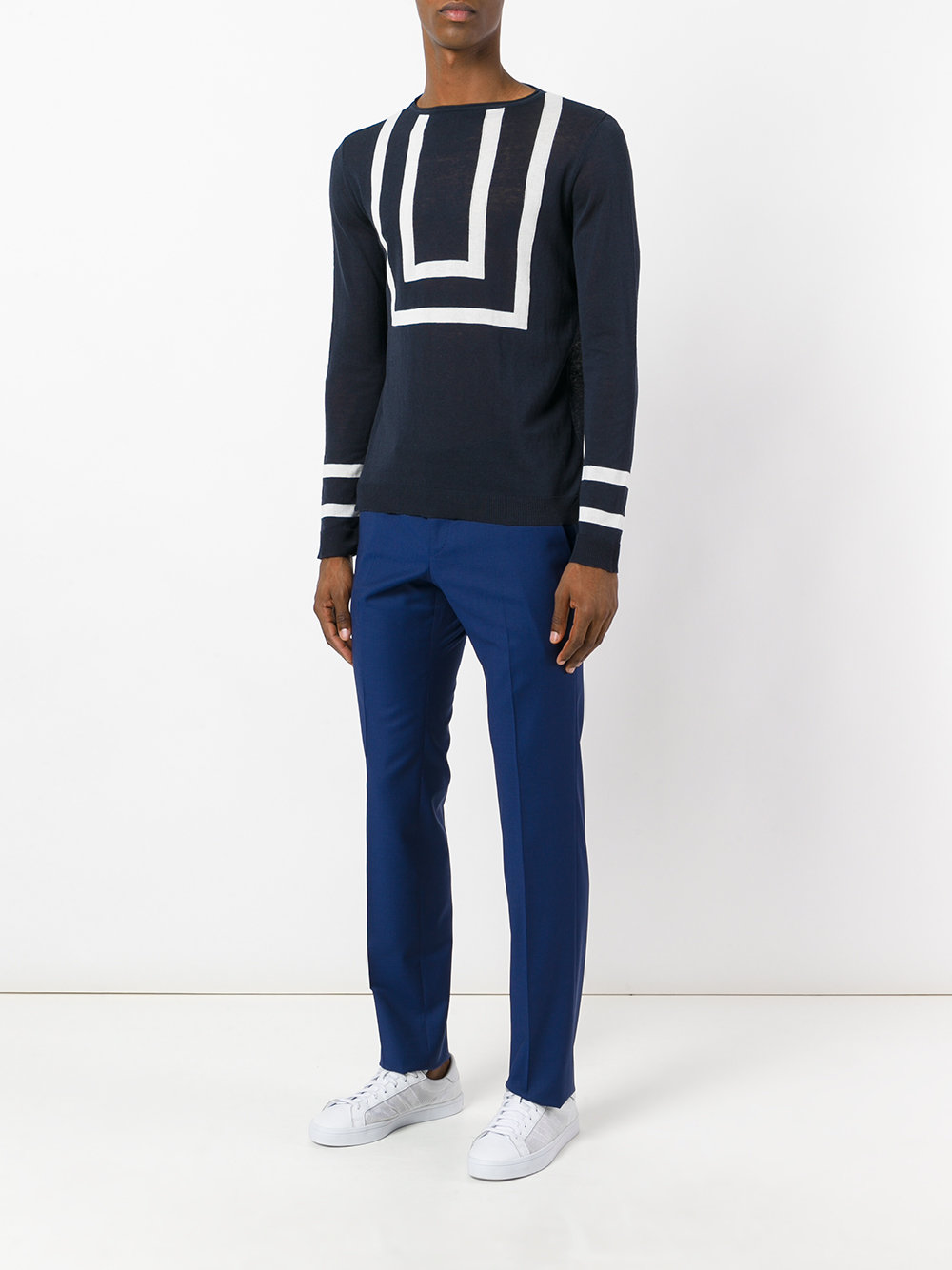 striped knitted sweater