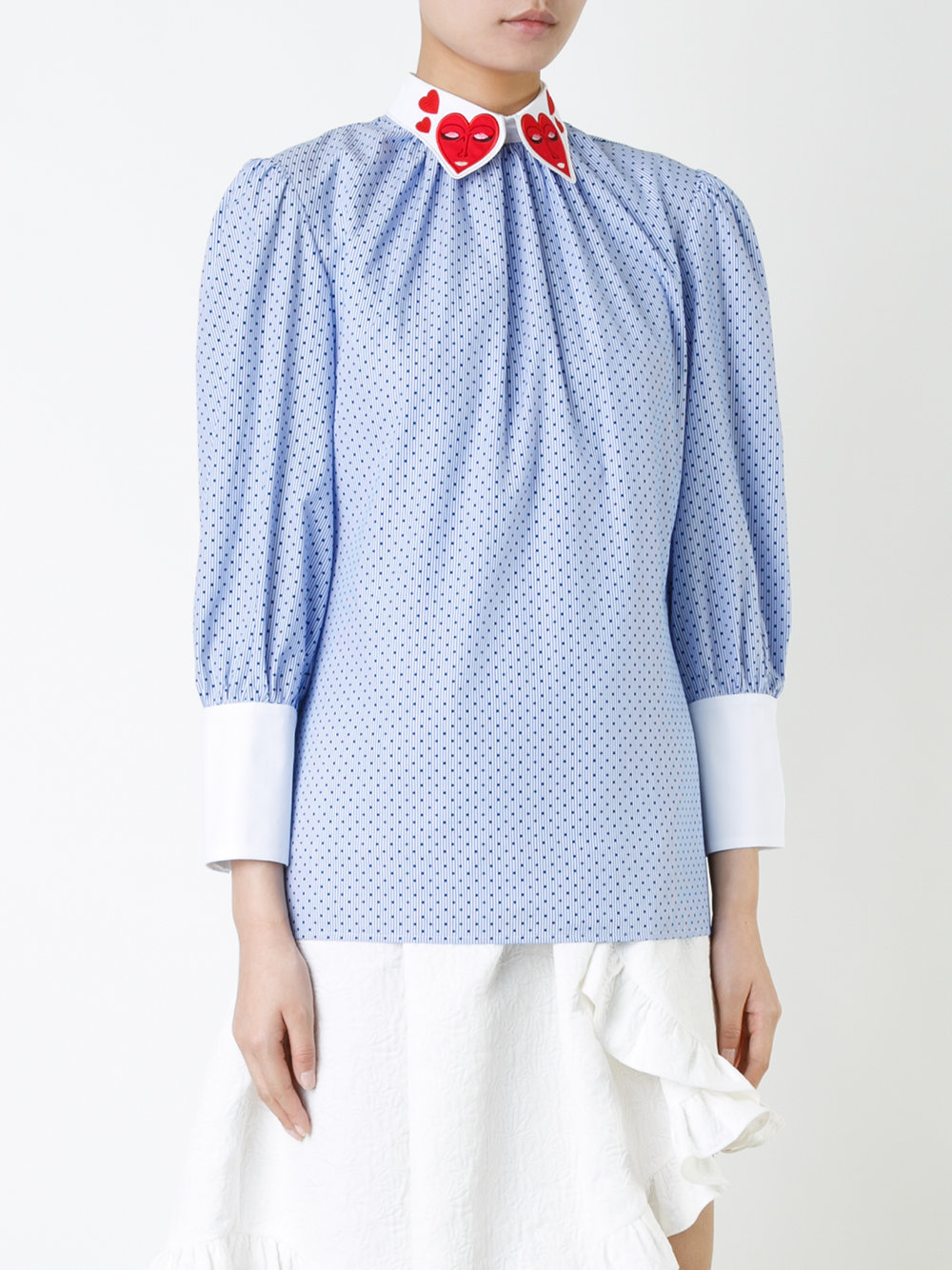 hearts collar blouse