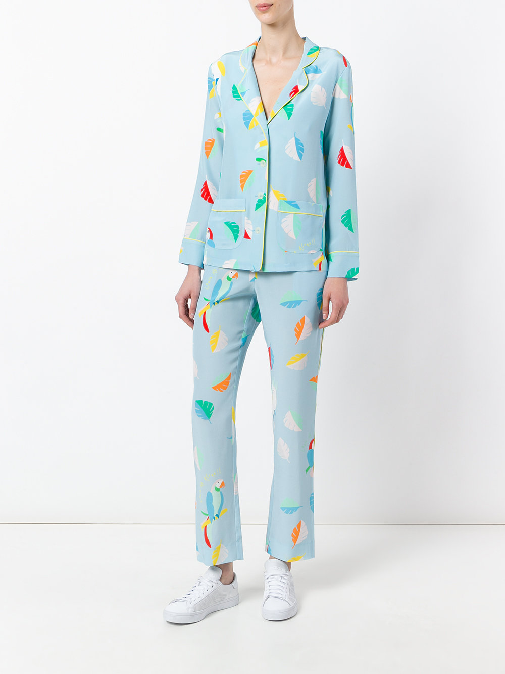 printed bird pyjama