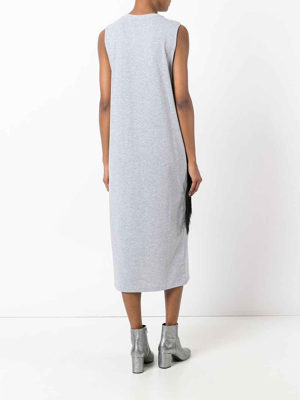 frayed trim dress 