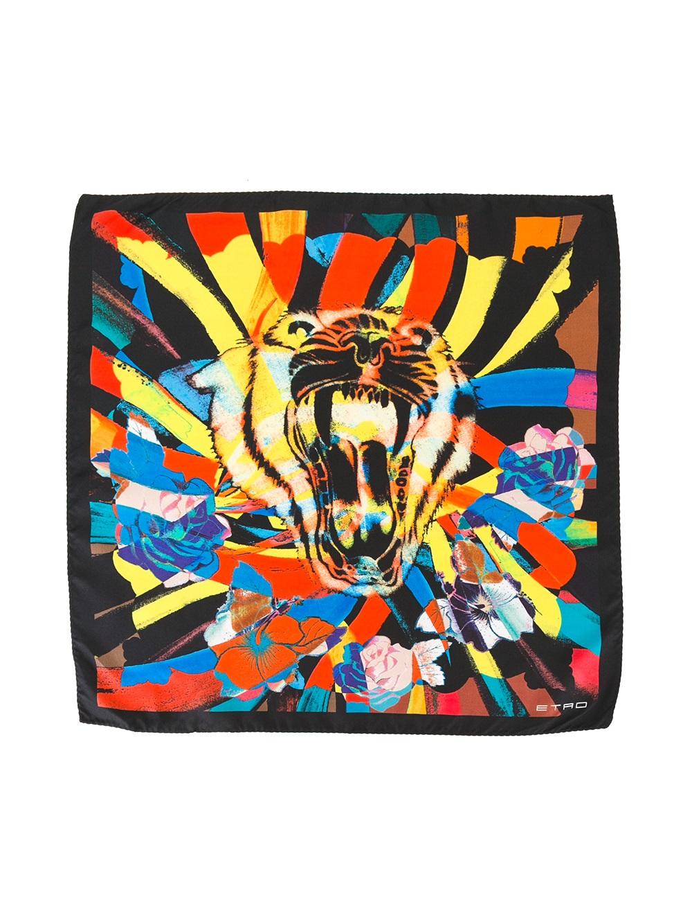 tiger print scarf